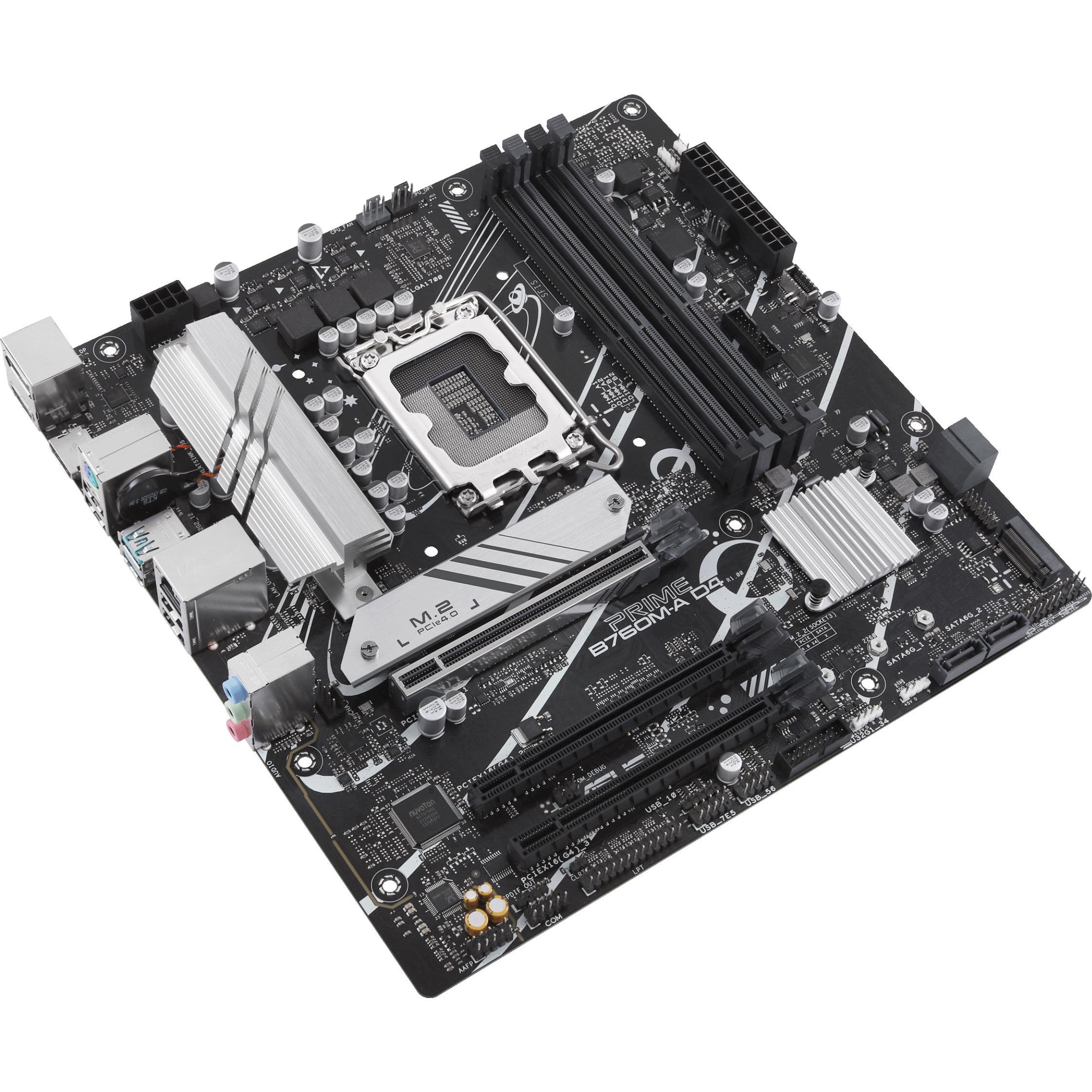 ASUS PRIME B760M-A D4-CSM (LGA 1700, Intel B760, mATX), Mainboard