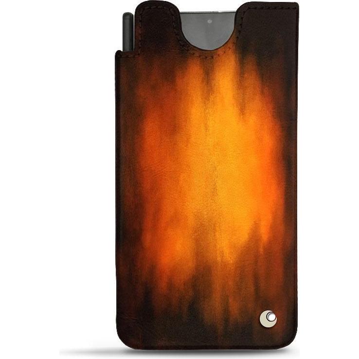 Noreve Lederschutzhülle (Samsung Galaxy S21 Ultra), Smartphone Hülle, Violett