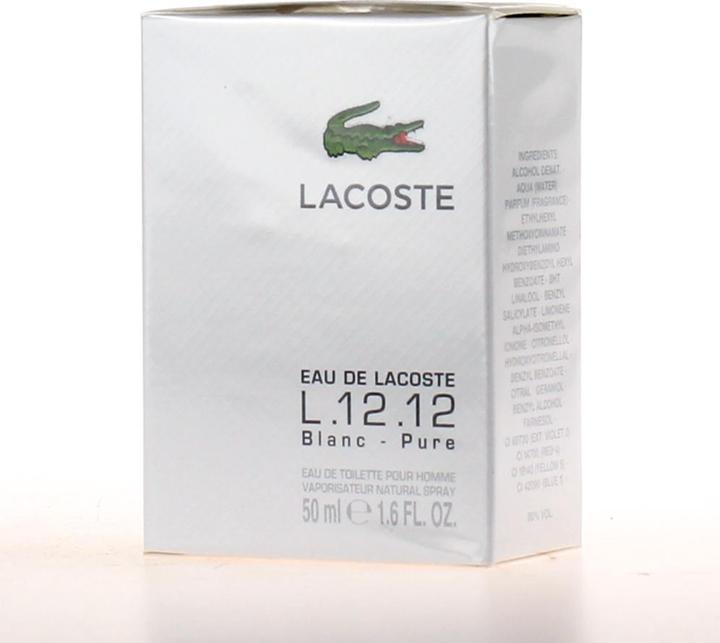 Actual product image Lacoste L.12.12 Blanc (Eau de toilette, 50 ml)