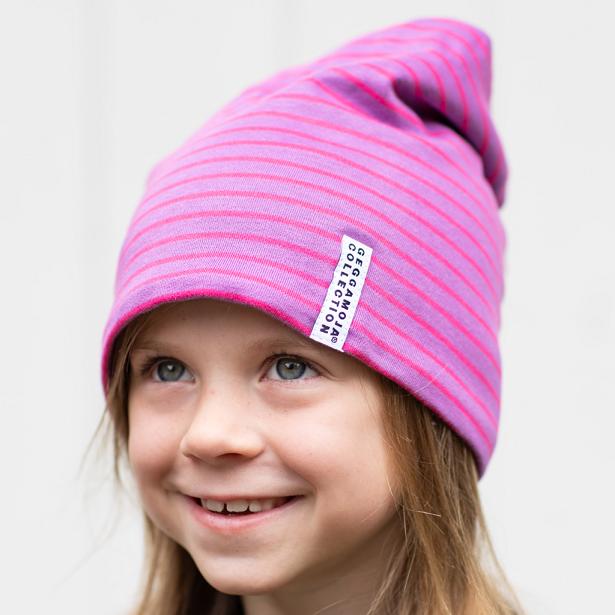 Produktbild Geggamoja Topline fleece Mütze, lilac/cerise (XXS)