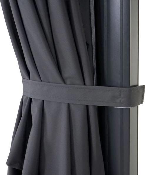 Image du produit Mendler Parapluie de signalisation pour la gastronomie HWC-A96, 3x4m (Ø5m) polyester alu/acier, Flap (3 m)