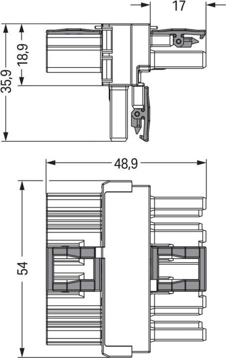 Produktbild Wago Netz-T-Verteiler Netz-Stecker