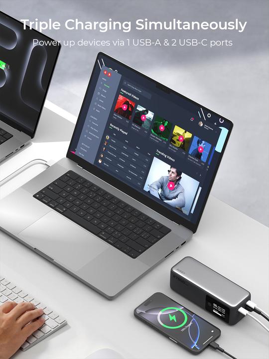 Produktbild Aukey SPARK MEGA - Powerbank (27600 mAh, 140 W, 102.12 Wh)
