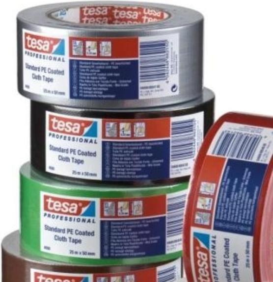 Produktbild tesa PE-Rep.-Band 25m:50mm silber (50 mm)