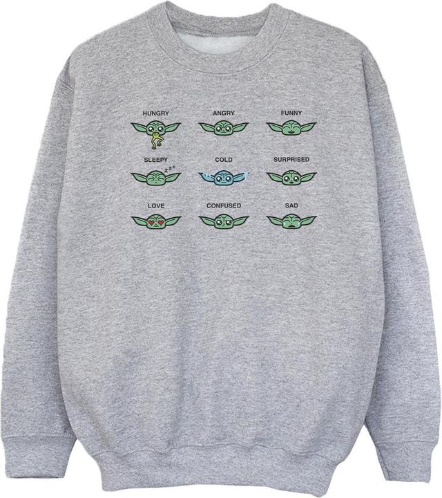 Actual product image Star Wars Girls Mandalorian Grogu Mood Sweatshirt (104)