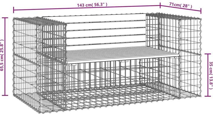 Produktbild vidaXL Gartenbank