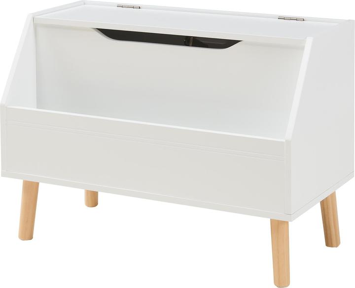 Produktbild En.Casa Spielzeugkiste Aavanrar 60x30x43 cm Weiss