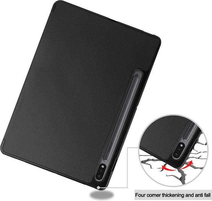 Productafbeelding Cover-Discount Galaxy Tab S7 (11.0) - Tri-fold Smart Case zwart (Galaxy Tab S7 11.0 (2020))