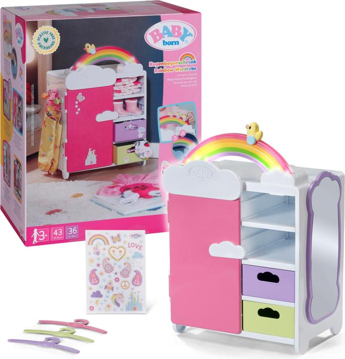 Actual product image Zapf Creation Rainbow wardrobe