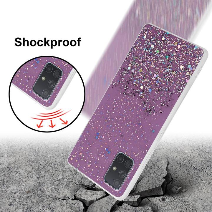 Actual product image Cadorabo TPU cover sparkling glitter (Samsung Galaxy A71 5G)
