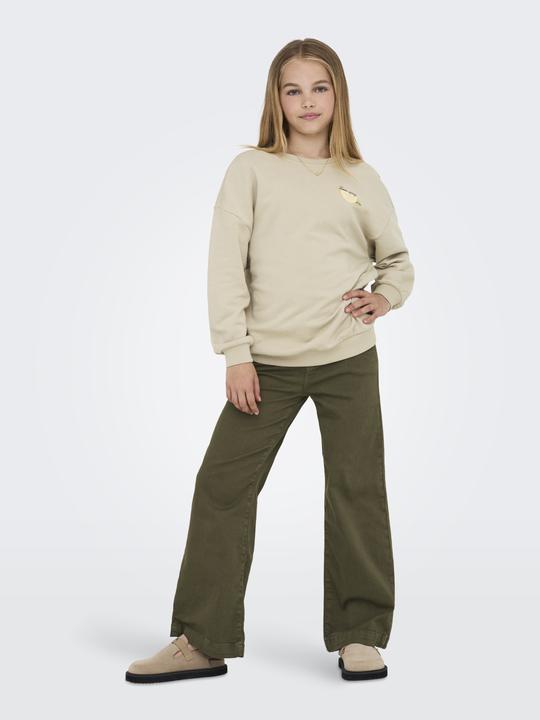 Produktbild Only Locker geschnitten Rundhals Junior Tief angesetzte Schulter Sweatshirt Sweatshirt (134, 140)