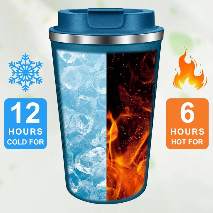 Image du produit ASMI Edelstahl Kaffeebecher, Thermobecher, Auto-Tumbler-Becher, 500ml (0.50 l)