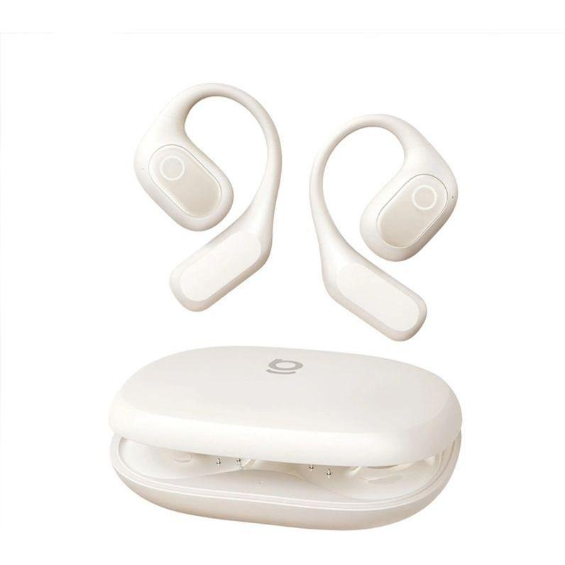 Baseus Słuchawki Słuchawki OWS Eli 2i Fit z zausznikami - białe (11 h, Senza fili), Cuffie, Bianco
