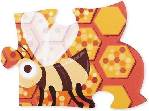Actual product image Scratch Contour puzzle bee double sided (20 pieces)