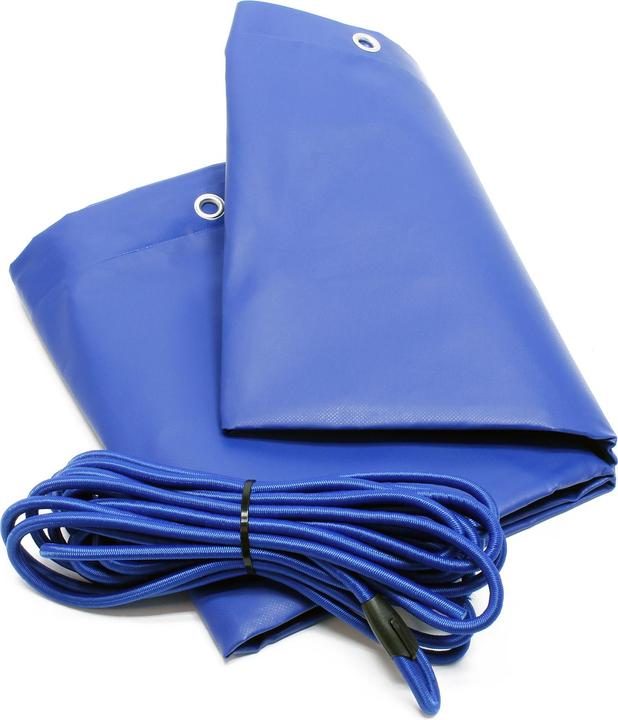 Wiltec Bâche de protection plate Remorque 2575x1345x50mm avec Tendeur Imperméable à l’eau Résistant aux UV