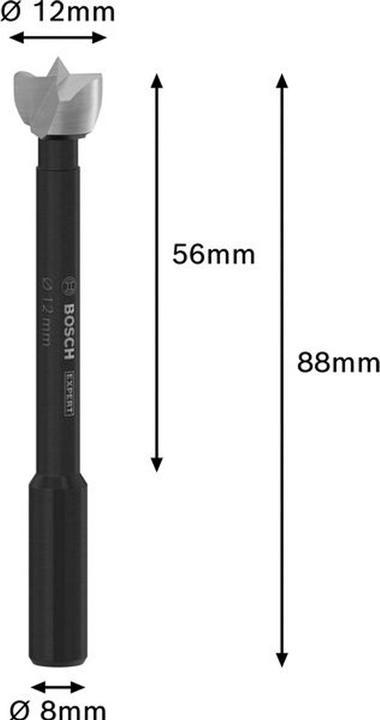 Produktbild Fortis Forstnerbohrer EXPERT Wood 12mm 12x90 m 2608901822 (12, 12 mm, Ø 12mm)