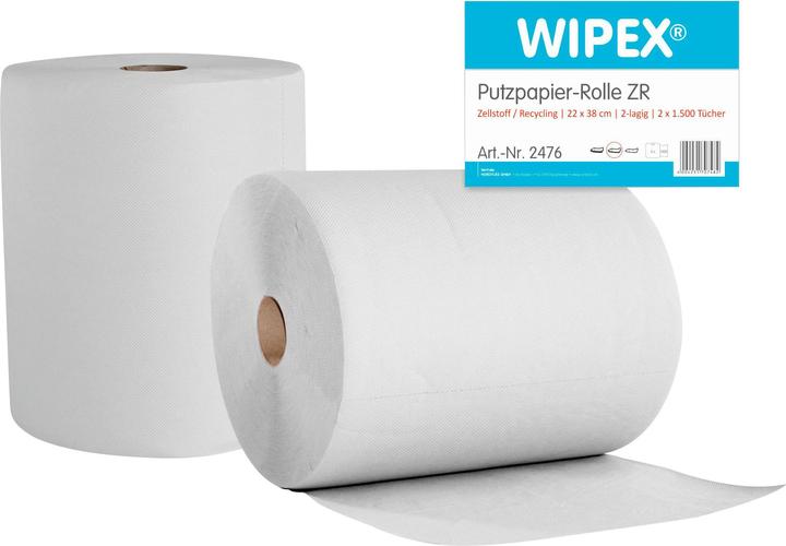 Actual product image Wipex Cleaning cloth L360xW220approx. mm white 2-ply (2x)