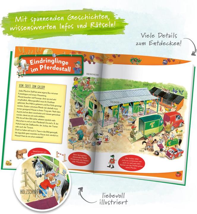 Produktbild Stickerbuch der Bauernhof Geschichten Spiele Wissenswertes