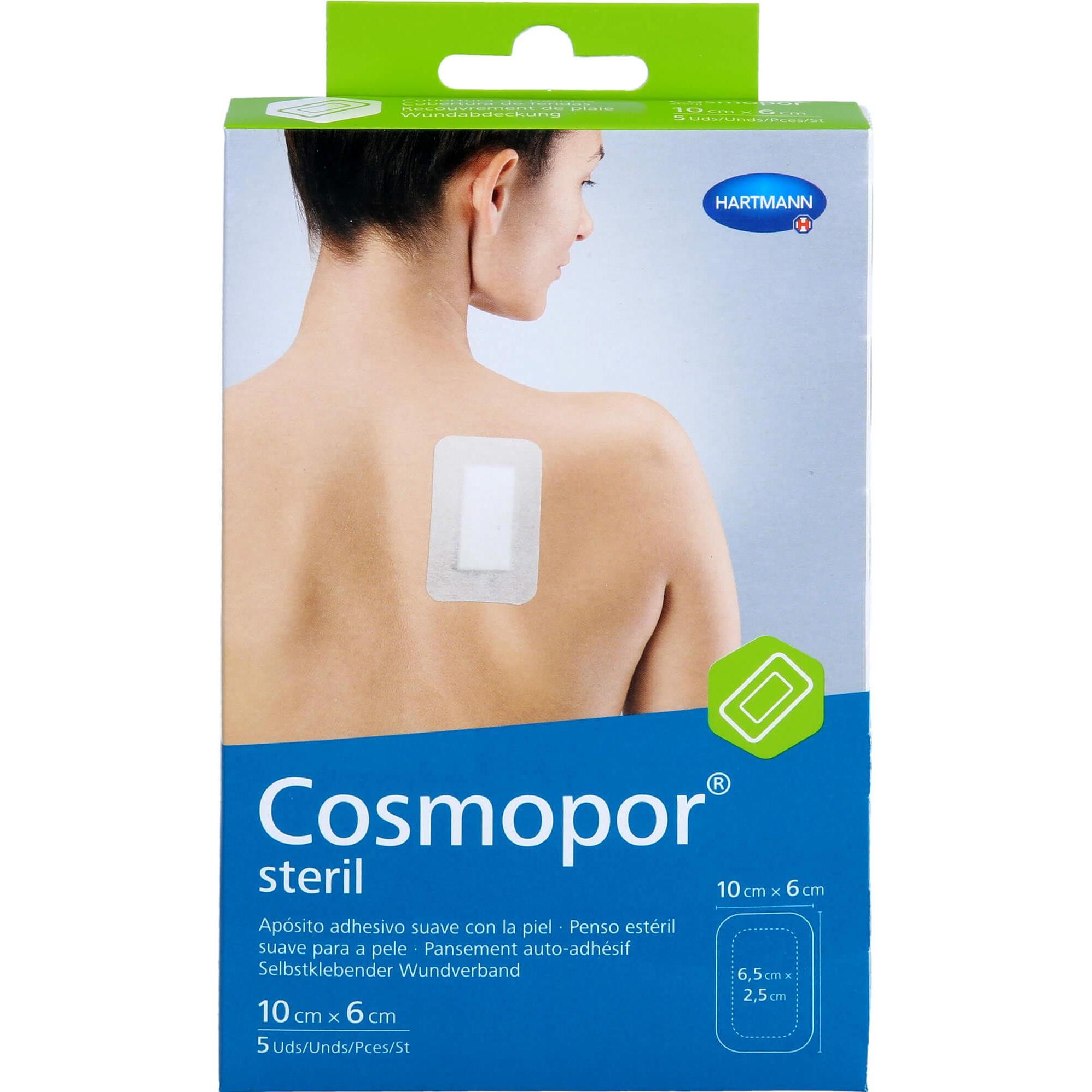 Hartmann, Pflaster, COSMOPOR STERIL 10X6CM (5 x)