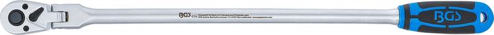 Immagine prodotto BGS Cricchetto reversibile testa snodata extra lunghi quadro esterno 10 mm (3/8") 457 mm (3/8")