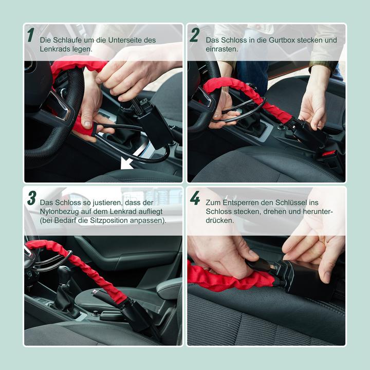 Actual product image Relaxdays Steering lock