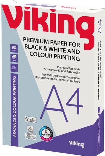 Immagine prodotto Viking Carta laser a colori Colour Print White A4 90 g/m² 500 fogli (90 g/m², 500 x, A4)
