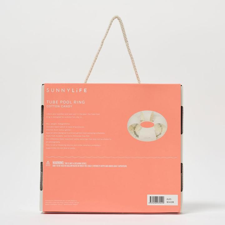 Produktbild Sunnylife Tube Pool Ring Cotton Candy Stripe