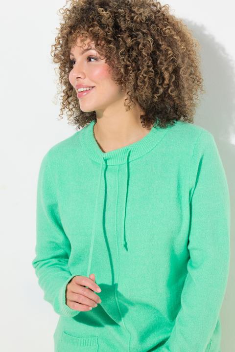 Produktbild Ulla Popken Pullover, Stehkragen, Kordel, Taschen, Langarm (46, 48)