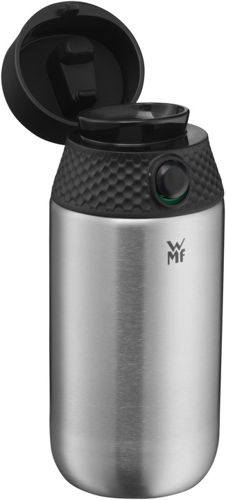 Actual product image WMF Drinking bottle Cromargan 0.5 l, Black Silver (0.50 l)