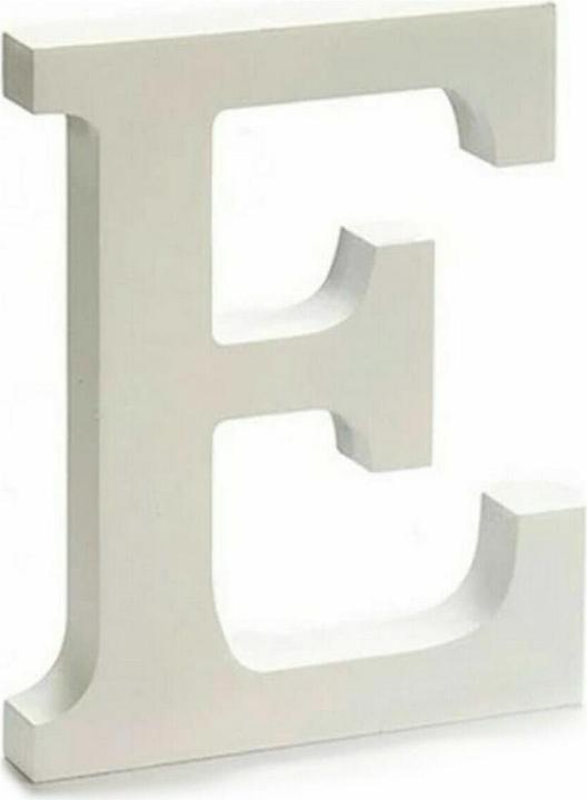 Produktbild Pincello Buchstabe E Weiss 1,8 x 21 x 17 cm (12 Stück)