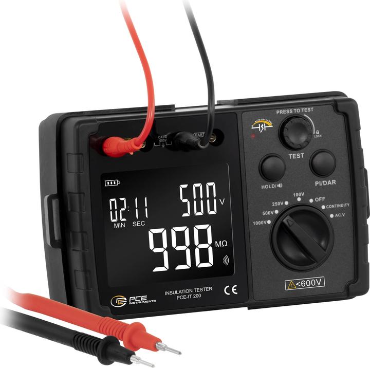 Produktbild PCE Instruments Isolationsmessgerät (CAT I, CAT III 600V)