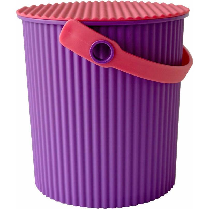 Hachiman, Portagiochi, Aufbewahrungseimer Omnioutil Baby, Kunststoff, Purple, 700 ml, 247050