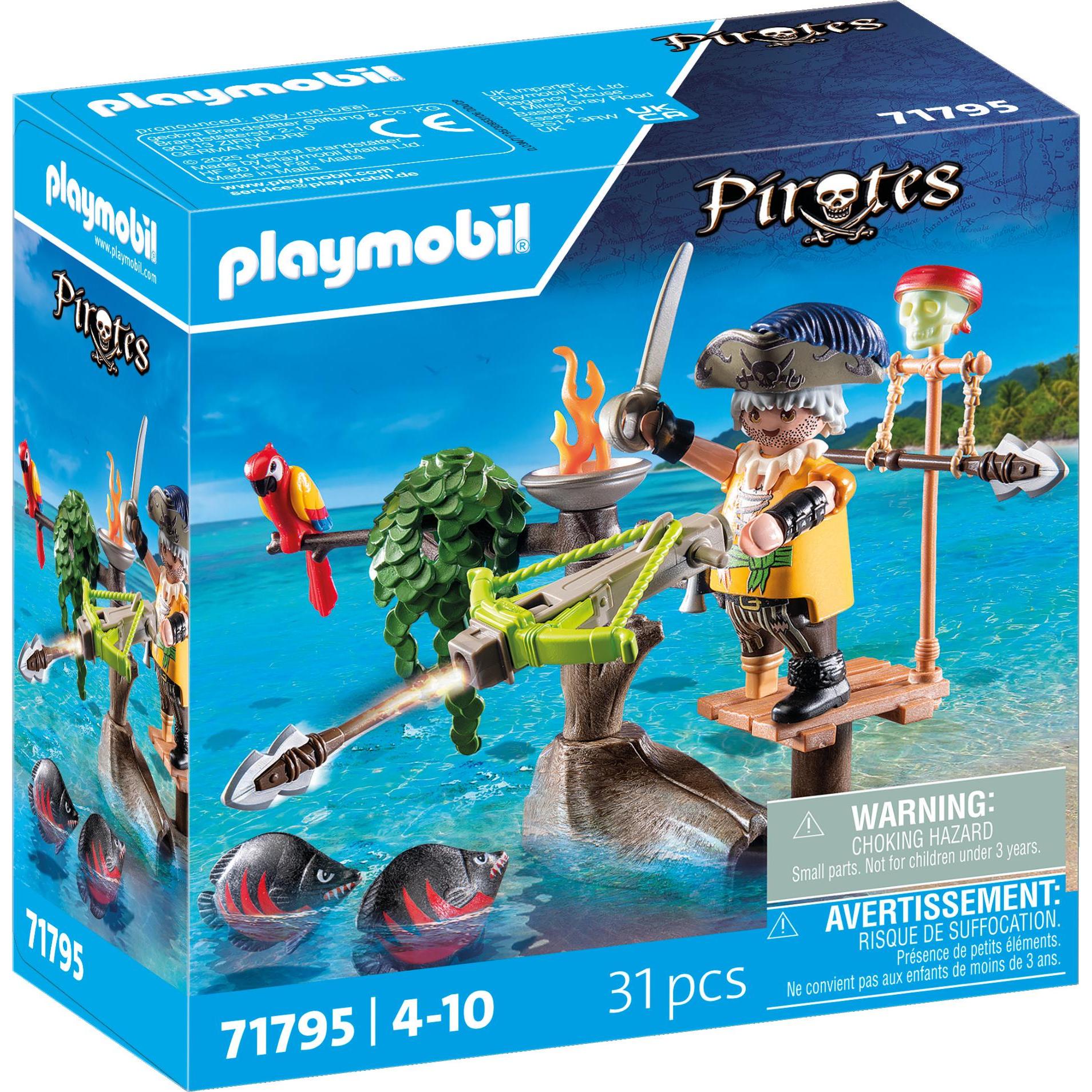 Playmobil 71795 Pirat mit Balliste (71795, Playmobil Pirates)