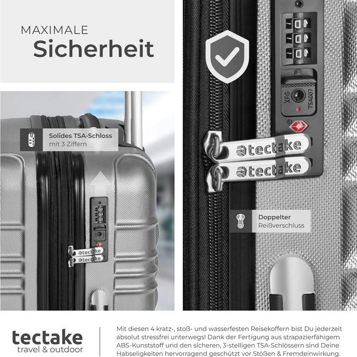 Produktbild tectake Hartschalenkofferset (106 l)