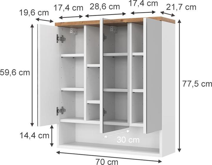 Actual product image Vicco Eden (70 x 21.70 x 77.50 cm)