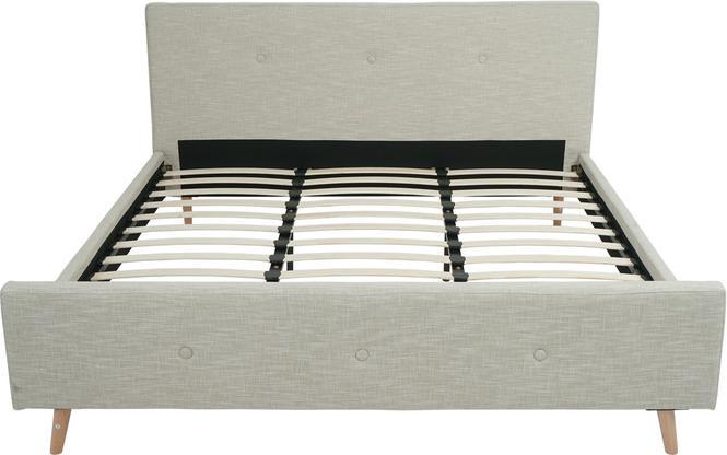 Actual product image Swisshandel24 Upholstered bed HWC-J98, bed double bed bed frame with slatted frame, solid wood 180x200cm (180 x 200 cm)