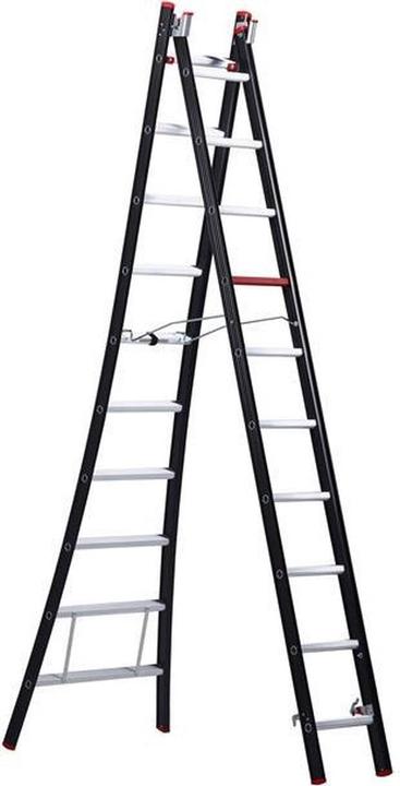 Image du produit Altrex Échelle transformable NEVADA, 2 éléments, noir, 2 x 10 échelons. (Échelle multifonction, 515 cm)