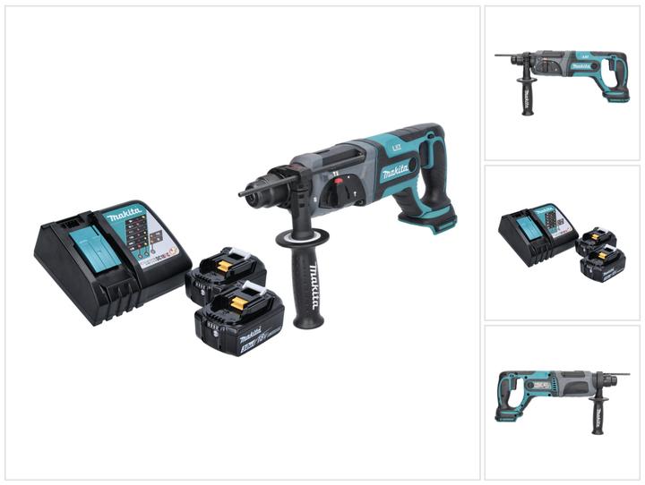 Produktbild Makita DHR 241 RF Akku Bohrhammer 18 V 2,0 J SDS plus + 2x Akku 3,0 Ah + Ladegerät (Akkubetrieb)