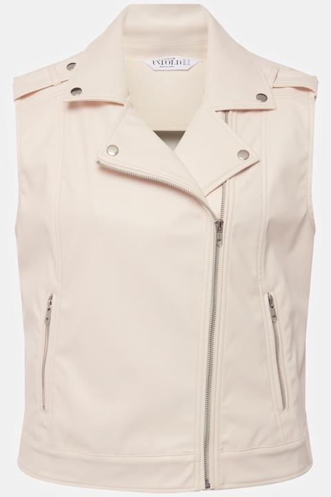 Actual product image Studio Untold Pleather Biker Vest (54)