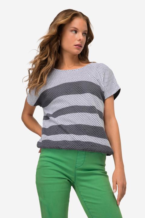 Actual product image Laurasøn Layered Net Cap Sleeve Sweatshirt (M)