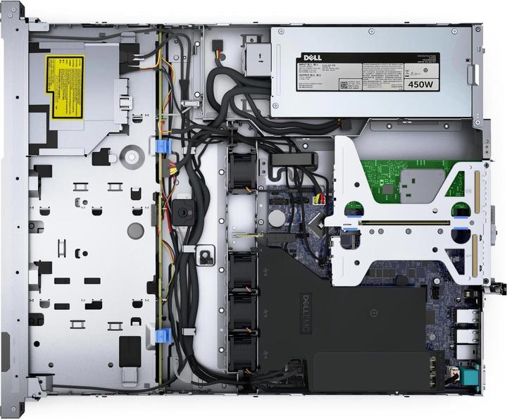 Produktbild Dell PowerEdge R250 Server 3,4 GHz 16 GB Rack (1U) Intel Xeon E 450 W DDR4-SDRAM (Intel Xeon E-2334, 16 GB, Rack Server)