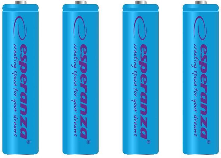Esperanza Accumulatorius mėlyna AAA (4 pcs., AAA, 1000 mAh)