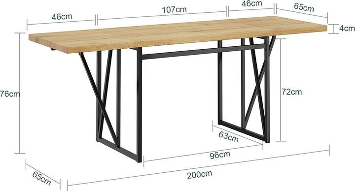 Produktbild SoBuy FWT113-N (200 x 96 x 76 cm)