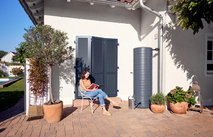 Produktbild Garantia NORDIC Regenspeicher 500 L, graphite grey (500 l)