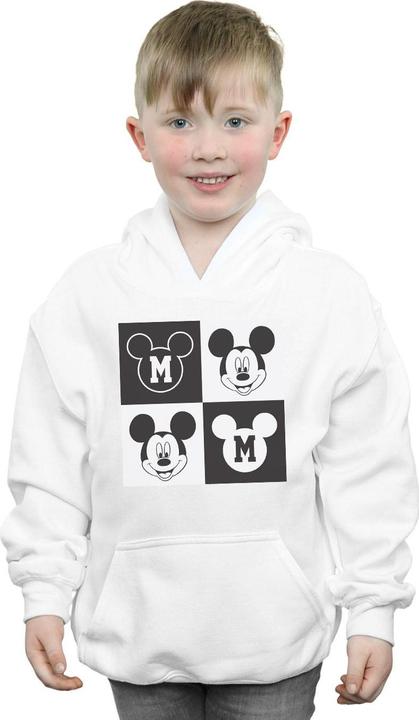 Immagine prodotto Disney Mickey Mouse Smiling Squares Felpa con Cappuccio Ragazzi (140, 146)