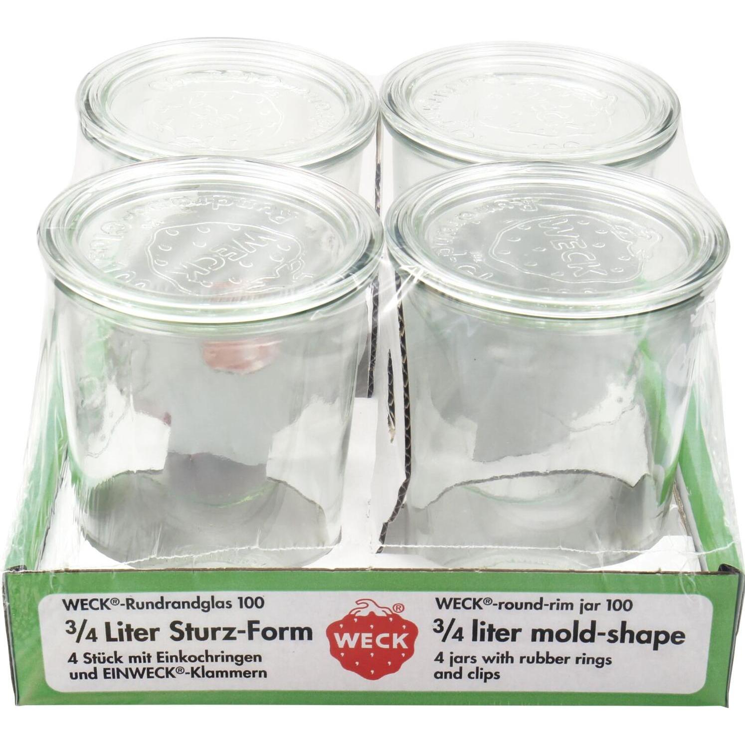 Weck Sturzform, Einmachgläser, Transparent