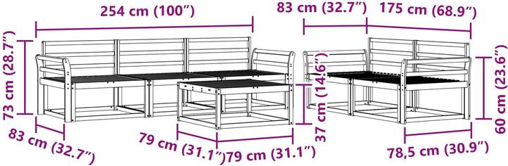 Produktbild vidaXL Outdoor-Sofagarnitur