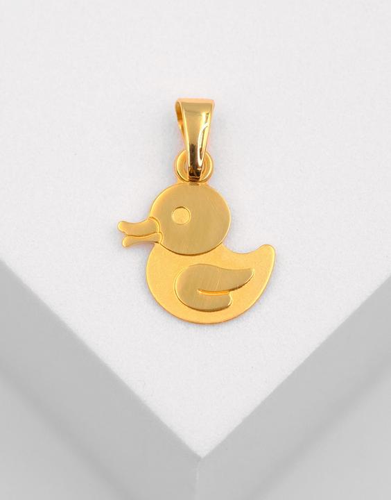 Image du produit Muau Pendant duck yellow gold 750, 18x11mm (Or jaune 750/18K)
