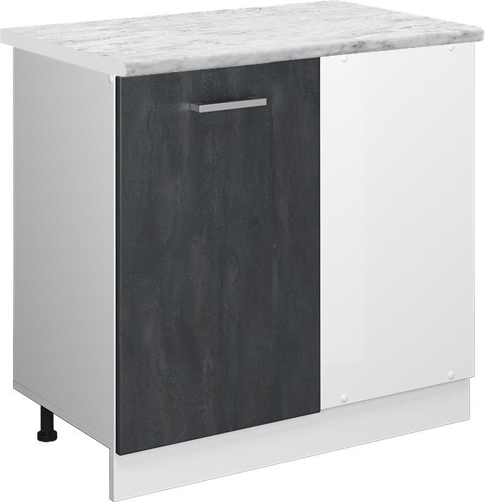 Marble-Weiss, Schwarz, Schwarz Beton, Weiss