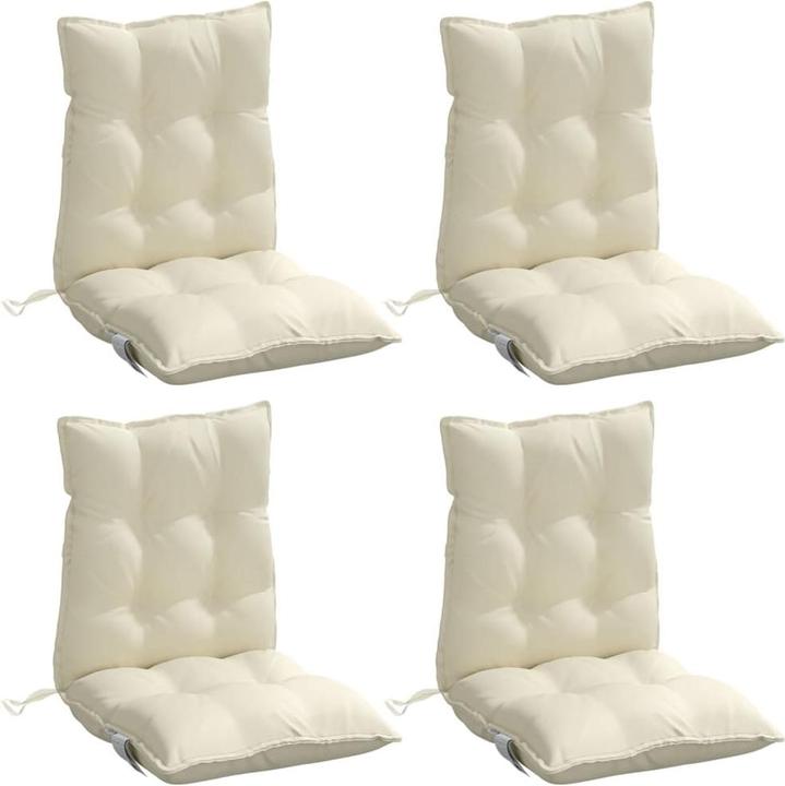 Produktbild vidaXL Niedriglehner-Auflagen 4 Stk. Oxford-Gewebe (100 x 50 x 7 cm)